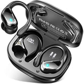 Wireless Earbud 75Hrs Bluetooth 5.3 Headphones IP7 Waterproof for Sport Running Wireless Earphones with ENC Noise Cancelling Mics Deep Bass Over Ear bud with Earhooks for Android iOS Workout Gym