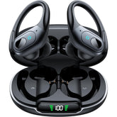 Active Noise Cancelling Earbuds Wireless Bluetooth 5.4 Headphones Ear Buds 90Hrs Playback Stereo Bass Earphones with Mic Over-Ear Hooks Headphones IPX7 Waterproof Headset for Work Sports Running Gym