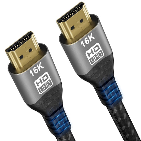 Jumaocun 16K HDMI 2.2 Cable 96 Gbps Ultra High Speed HDMI Braided cord 16K@60Hz 8K@120Hz 4K@240Hz HDCP 2.2&2.3 HDR10 Dolby Compatible with PS5 PlayStatio5 TV PC Monitor Xbox Series
