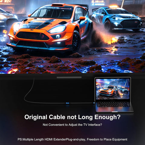 16K HDMI 2.2 Extension Cable HDMI Male to Female Extender 16K@60Hz 10K120Hz 4K240Hz,Ultra High Speed 96Gbps Compatible For Blu-Ray Laptop PS5 Xbox Player HDTV