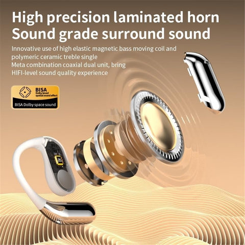 AI Real-Time Translation Earbuds, 144 Languages, Two-Way Translator Earbuds, Bluetooth 5.4 HD Sound, Multi-Mode Translating Earbuds for Travel Business Learning Compatible with iOS & Android