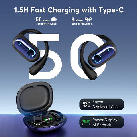 168 Languages AI Live Translation Earbuds, 4-in-1 Smart Mode Bluetooth 5.4 Touch Screen Earphones Real-Time Headphones Translator, Fit iOS and Android Ideal for Business and Learning