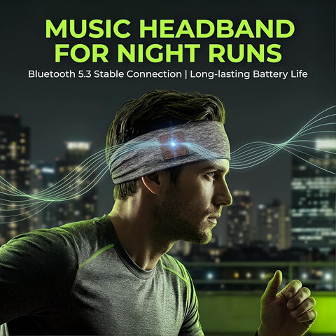 2-Pack Bluetooth 5.4 Sleep Headband,Ultra Thin Stereo Speaker Wireless Sleep Headphones,Soft Comfort Headband Earphones for Side Sleepers,Insomnia,Yoga,Running,Travel,Daily Relaxation Gift(Grey+Blue)
