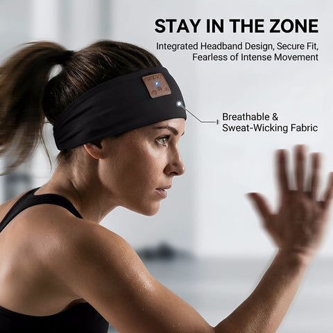 2-Pack Sleeping Headphones Bluetooth 5.4 Headband Headband Headphones with Ultra-Thin Speakers, Headsets Headband for Side Sleepers Running Insomniac Travel Meditation