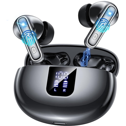 AI Translation Earbuds Real Time,144 Languages Accents Translator 36H Playtime 3-in-1 translation earphones 4 ANC Mic for Audifonos Traductores Inglés Español, Bluetooth 5.4 Earphones iOS & Android