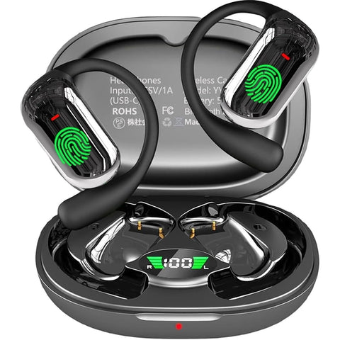 Ai Translation Earbuds Real Time Translator Headphones Audifonos Traductores Inglés Español, Open Ear Translating Wireless Earphones Perfect for Travel Business & Language Learning