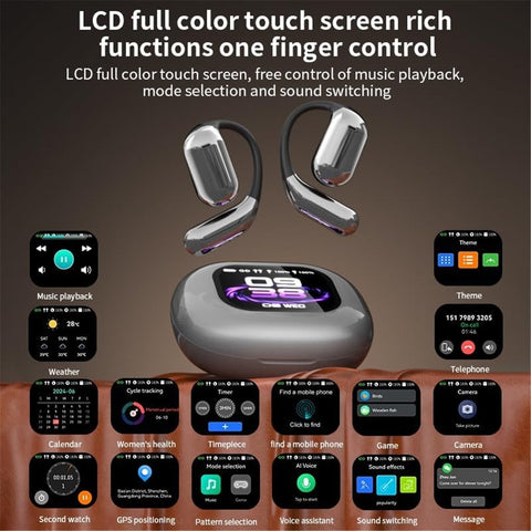 AI Real-Time Translation Earbuds, 144 Languages, Two-Way Translator Earbuds, Bluetooth 5.4 HD Sound, Multi-Mode Translating Earbuds for Travel Business Learning Compatible with iOS & Android