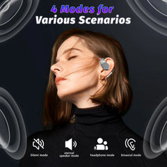 Language Translation Wireless Earbuds Bluetooth5.4 3in1 AI Translator Earphones with 134 Language Real-Time Translation Device Headphone 60h Long Life HiFi Sound, fit iOS Android for Travel Learning